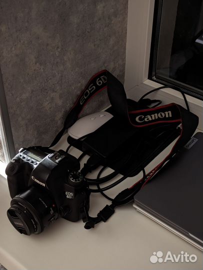 Canon EOS 6D body + объектив 50mm
