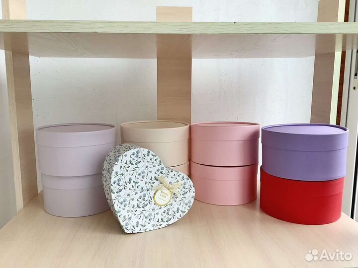 Круглые коробки шляпные коробки новые