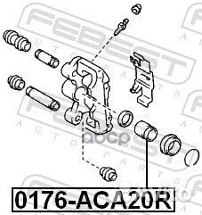 Поршень тормозного суппорта зад прав лев Febest