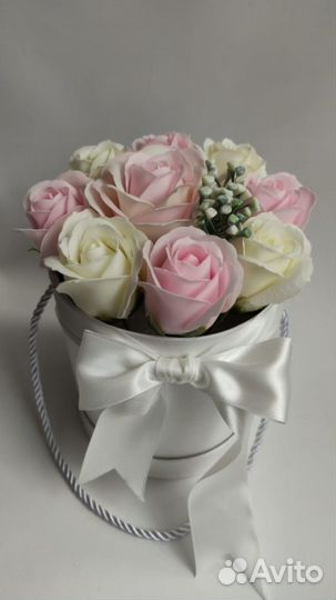 Букет из мыльных роз