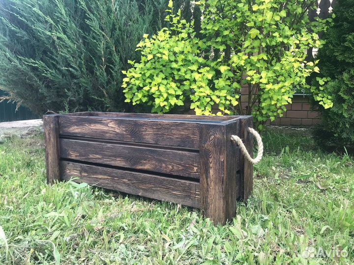 Кашпо для цветов из дерева