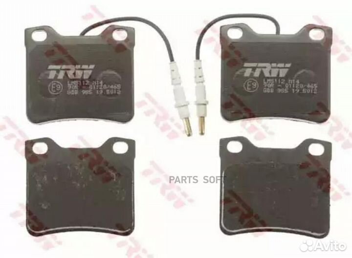 TRW GDB985 Колодки торм.зад