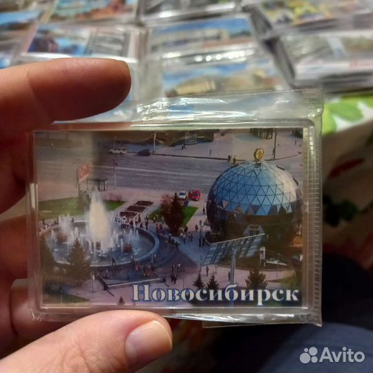 Магнит сувенир Новосибирск Искитим Ложок