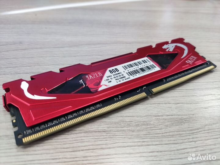 Оперативная память DDR4 8GB 3200Mhz jazer новая