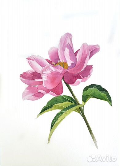 Цветы Акварель 20 х 30 см