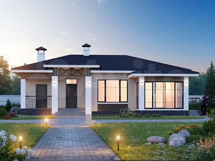 Коттедж 110 м² на участке 6 сот.