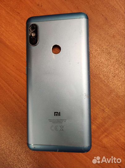 Задняя крышка Redmi Note 5 голубой металлик