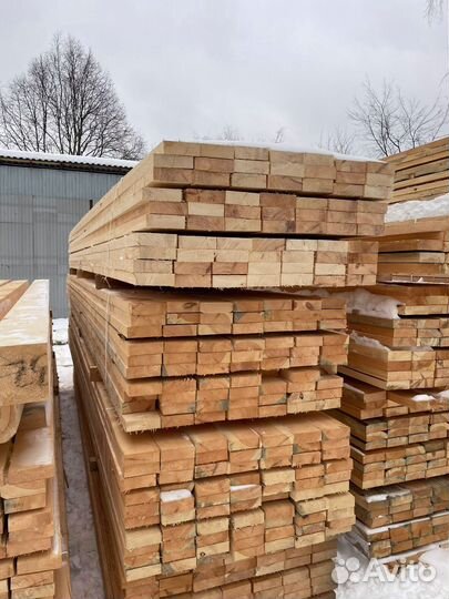 Доска обрезная 40х150х6000мм от производителя