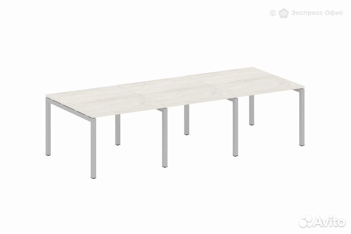 Стол для переговоров (3 столешницы) на П-образном