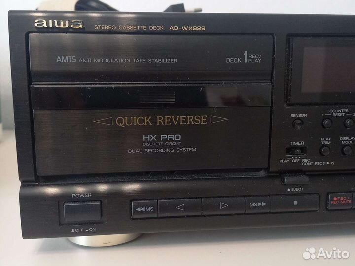 Aiwa stereo cassete deck AD-WX929