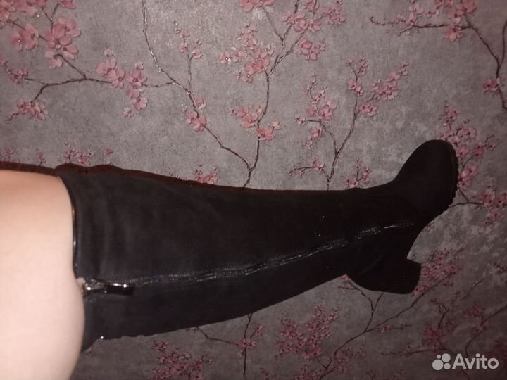 Сапоги на каблучке зимние, 37 размер