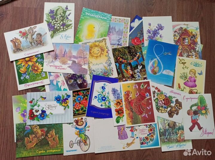 Открытки советские СССР. 8 марта. Зарубин и другие