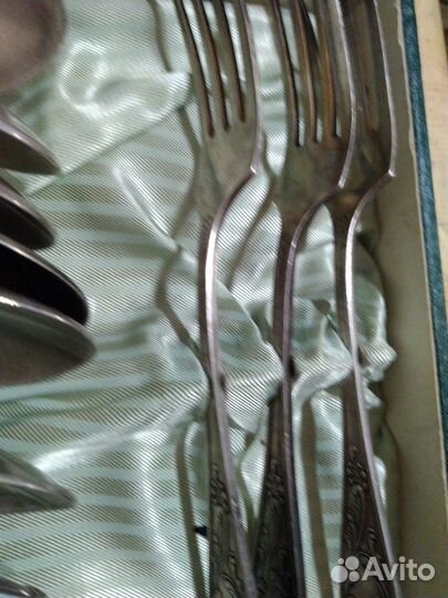 Мельхиоровые ложки и вилки