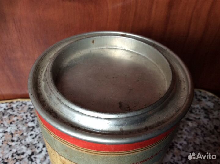 Коллекционная жестяная банка -сухое молоко 1955 г