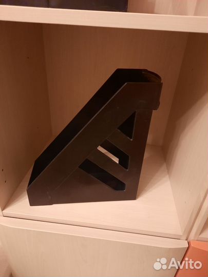 Лотки-органайзеры вертикальные канцелярские чёрные