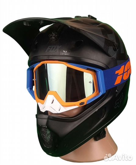 Очки-маска для даунхилла 100 Racecraft