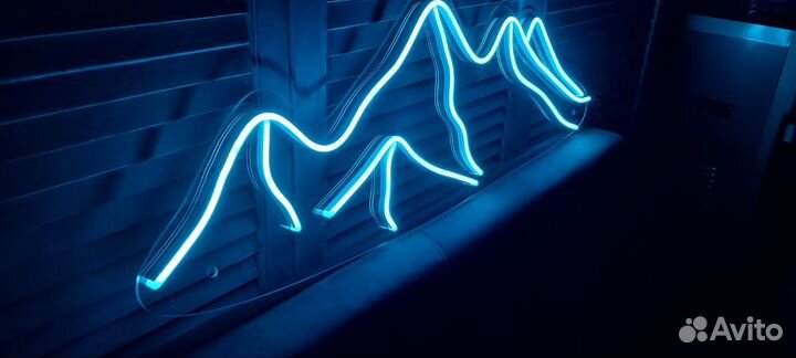 Неоновый светильник неоновая надпись