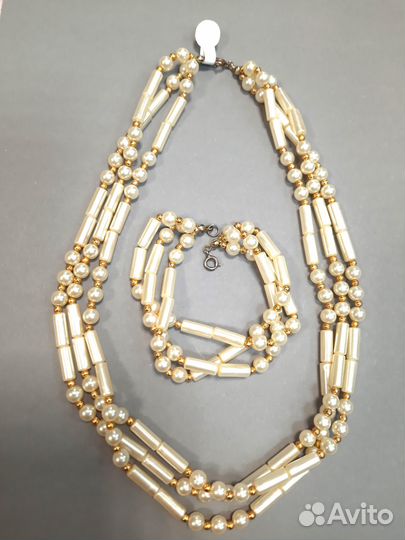 Бусы искусственный жемчуг СССР Ретро