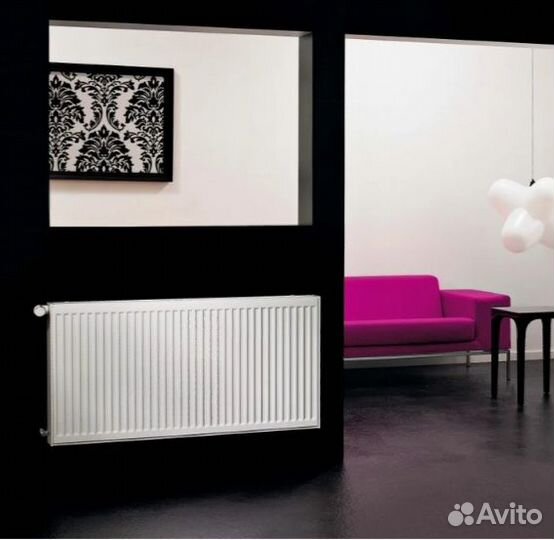 Новый радиатор отопления Purmo+термоголовка Danfos