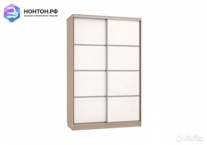 Шкаф-купе Гранд 2-600 дуб млечный / белый