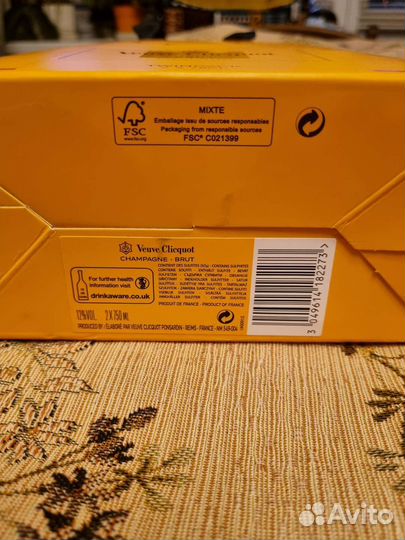 Коробка из под шампанского Veuve Clicquot Вдова