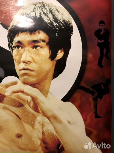 Лицензированный плакат Брюс Ли. 90х годов