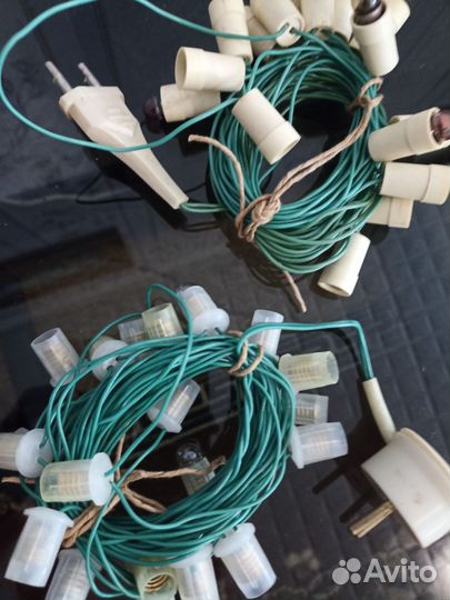 Елочная гирлянда СССР на запчасти