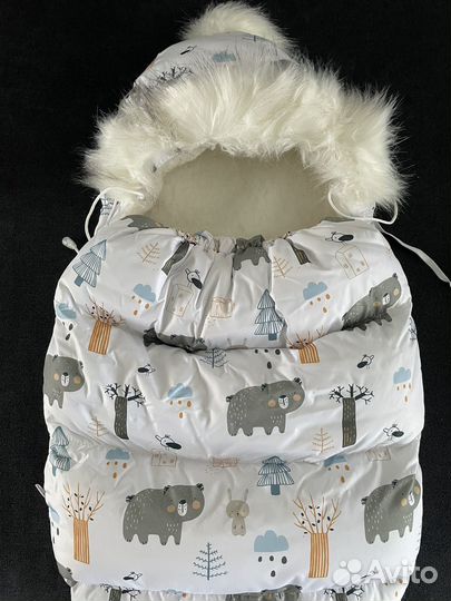 Зимний конверт на выписку