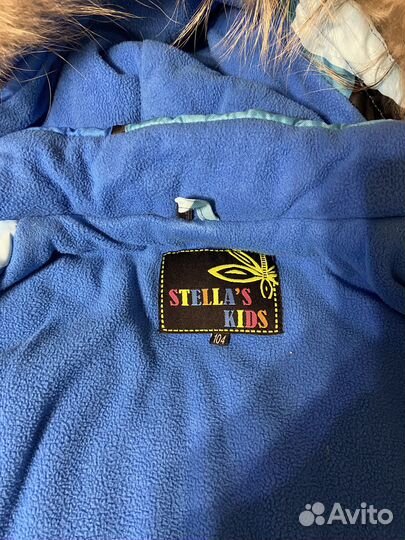 Stella kids костюм 104, шапка, варежки