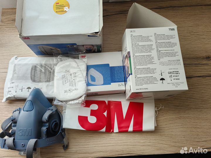 Полумаски 3м 7502 оригинал 7500