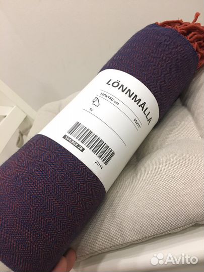 Плед IKEA lönnmalla шерсть