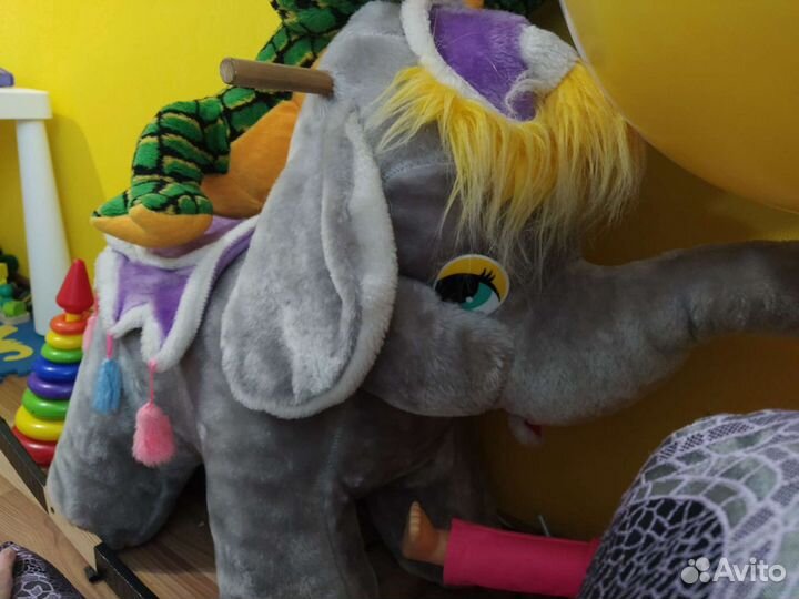 Слон игрушка качалка