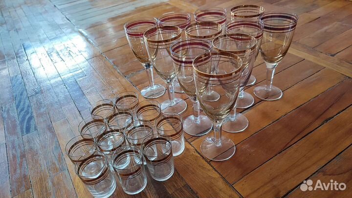 Набор бокалов и рюмок СССР