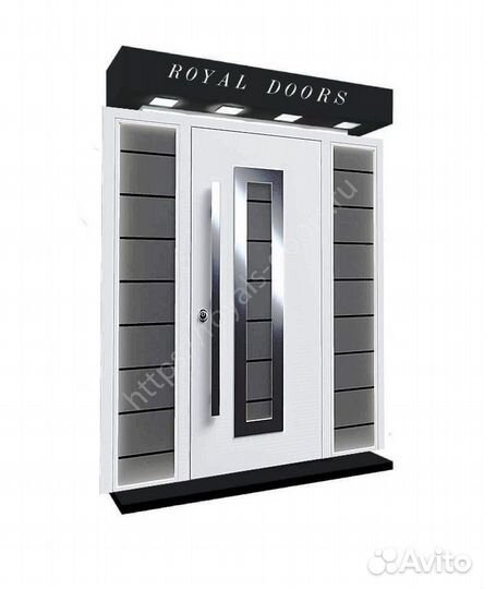 Парадная металлическая дверь с термо