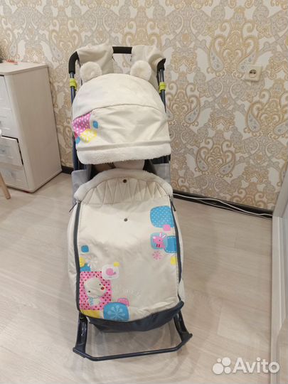 Детские санки коляска бу