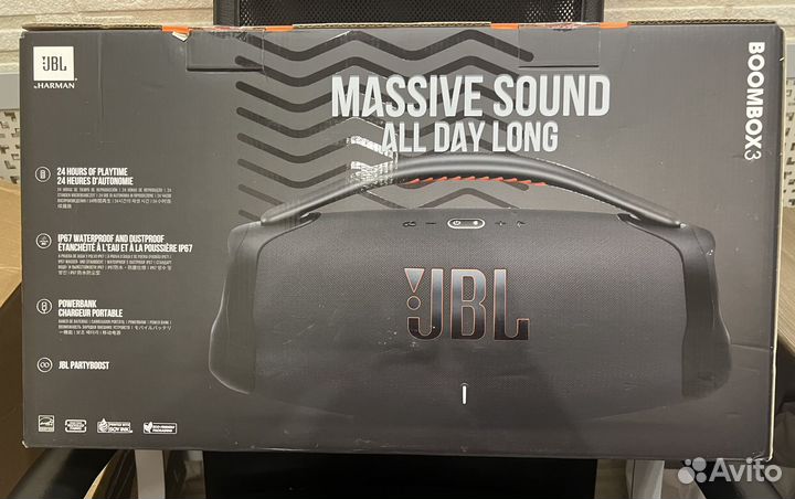 Колонка jbl boombox 3