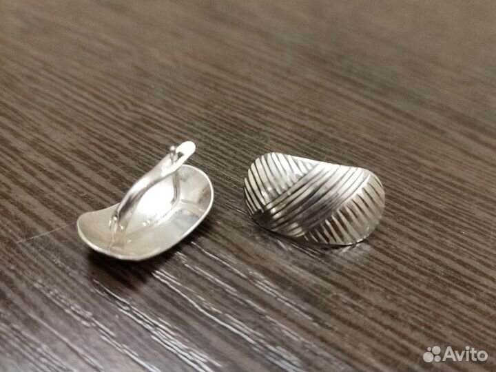 Серьги серебро новые