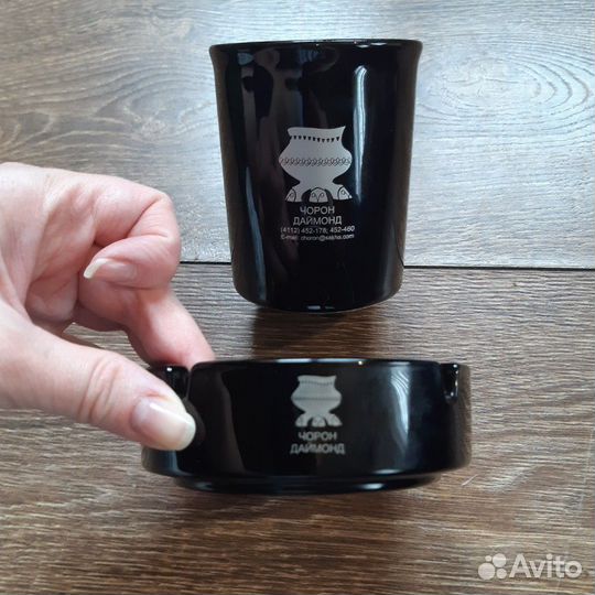 Кружка и пепельница с логотипом Чорон Даймонд