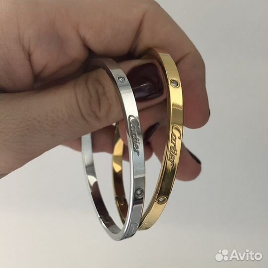 Браслет Cartier Love гравировка Картье