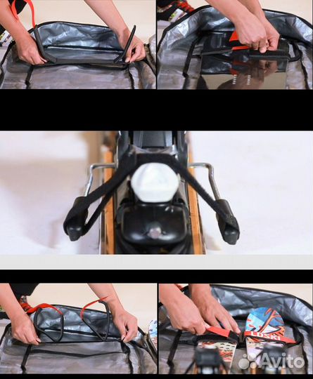 Чехол для сноуборда, лыж LDski Classic C. с колеса