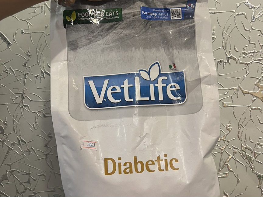 Корм vetlife diabetic диабетический для кошек