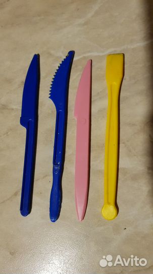 Скалка и стеки для глины