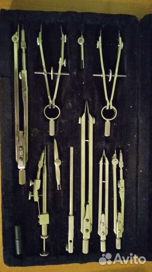 Готовальни СССР 8 шт,измеритетели