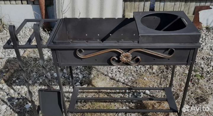Мангал полный комплект / с подставкой под казан