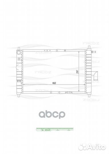 Радиатор 460x295 KK0135 free-Z