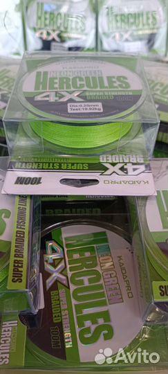 Плетеный шнур плетенка для рыбалки Kaida 4х100 m