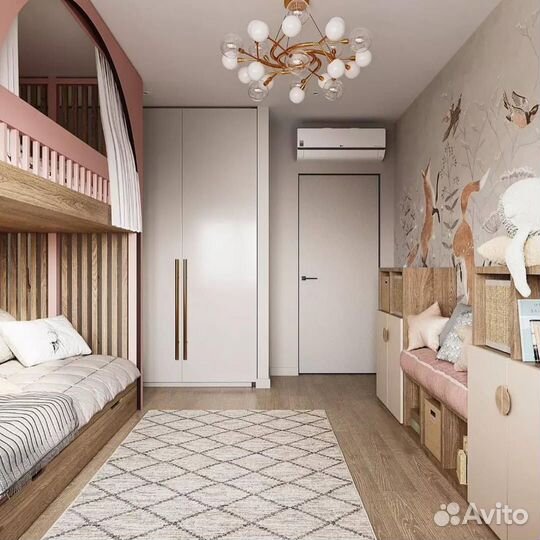 Детская кровать двухъярусная