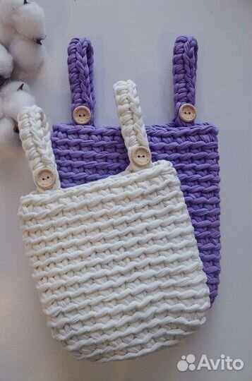 Подвесные кармашки на детскую кроватку