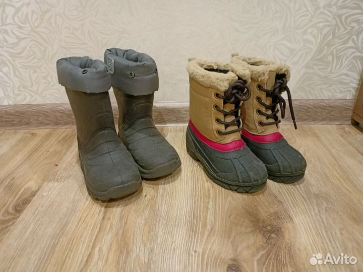Утеплённые резиновые сапоги