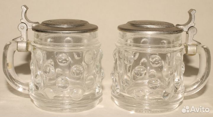 Две Немецкие Походные Рюмки-Кружки с Крышками